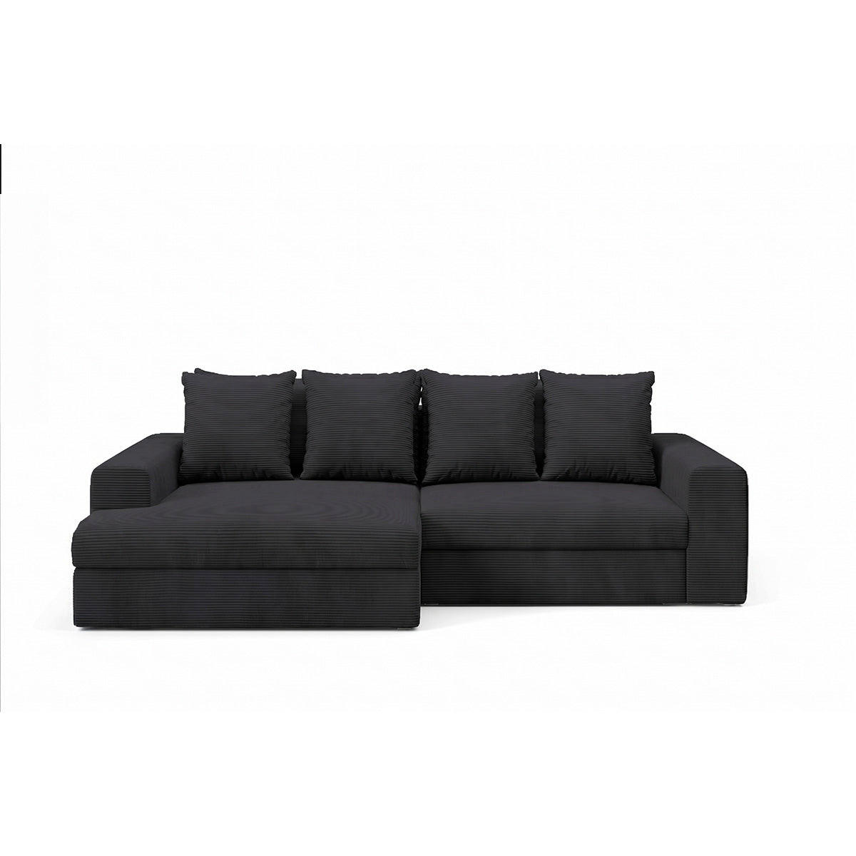 Petits-meubles Ecksofa Schwarz 272x167 cm