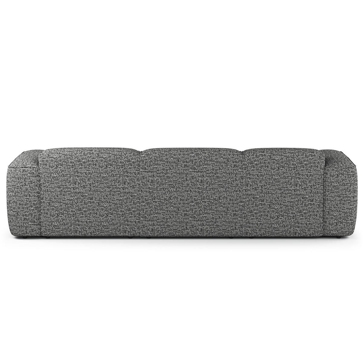 3-SITZER ECKSOFA mit Longchair - Schwarz/Grau, Kunststoff/Textil (284/173cm) - home24