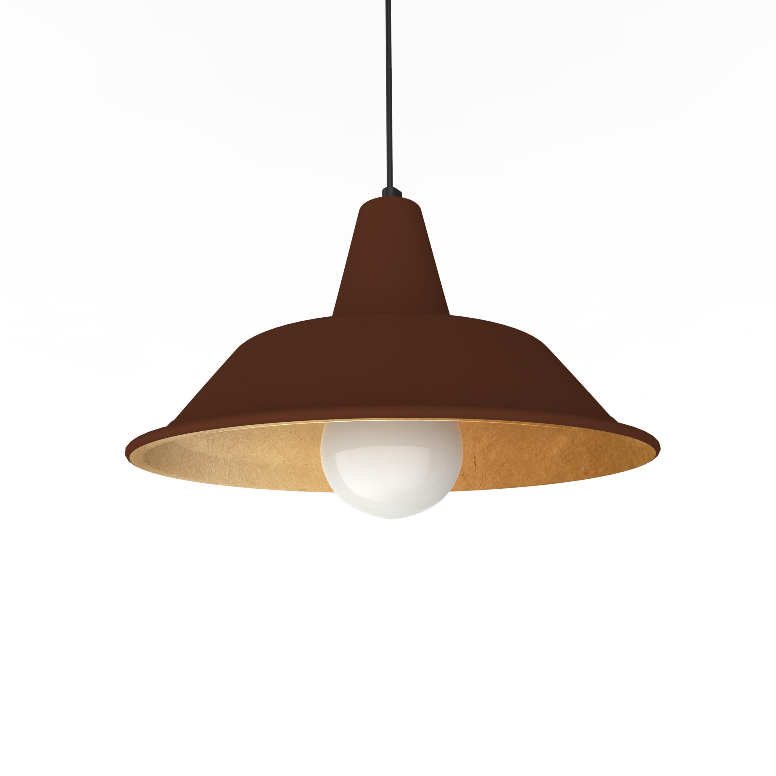 HÄNGELEUCHTE - Goldfarben, Metall (35/35/20cm) - Lumicom