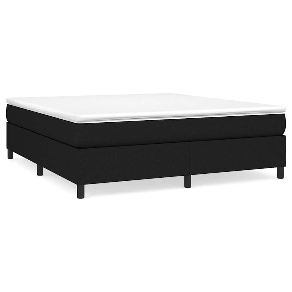 BOXSPRINGBETT 180/200 Cm Schwarz Gewebe - Schwarz, Textil (180/203cm) - vidaXL