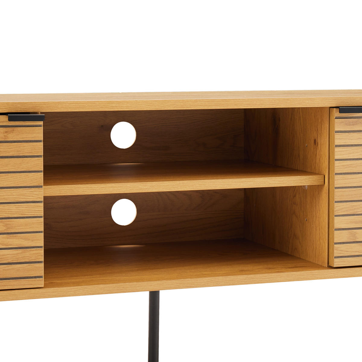 TV-MÖBEL Stinna 150/40/50 cm - Braun, Holzwerkstoff (40/50/150cm) - Happy Garden