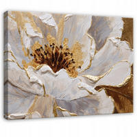 LEINWANDBILD Blumen Glanz Braun 100x70 cm - Multicolor, Holzwerkstoff (100/70cm) - Wallarena