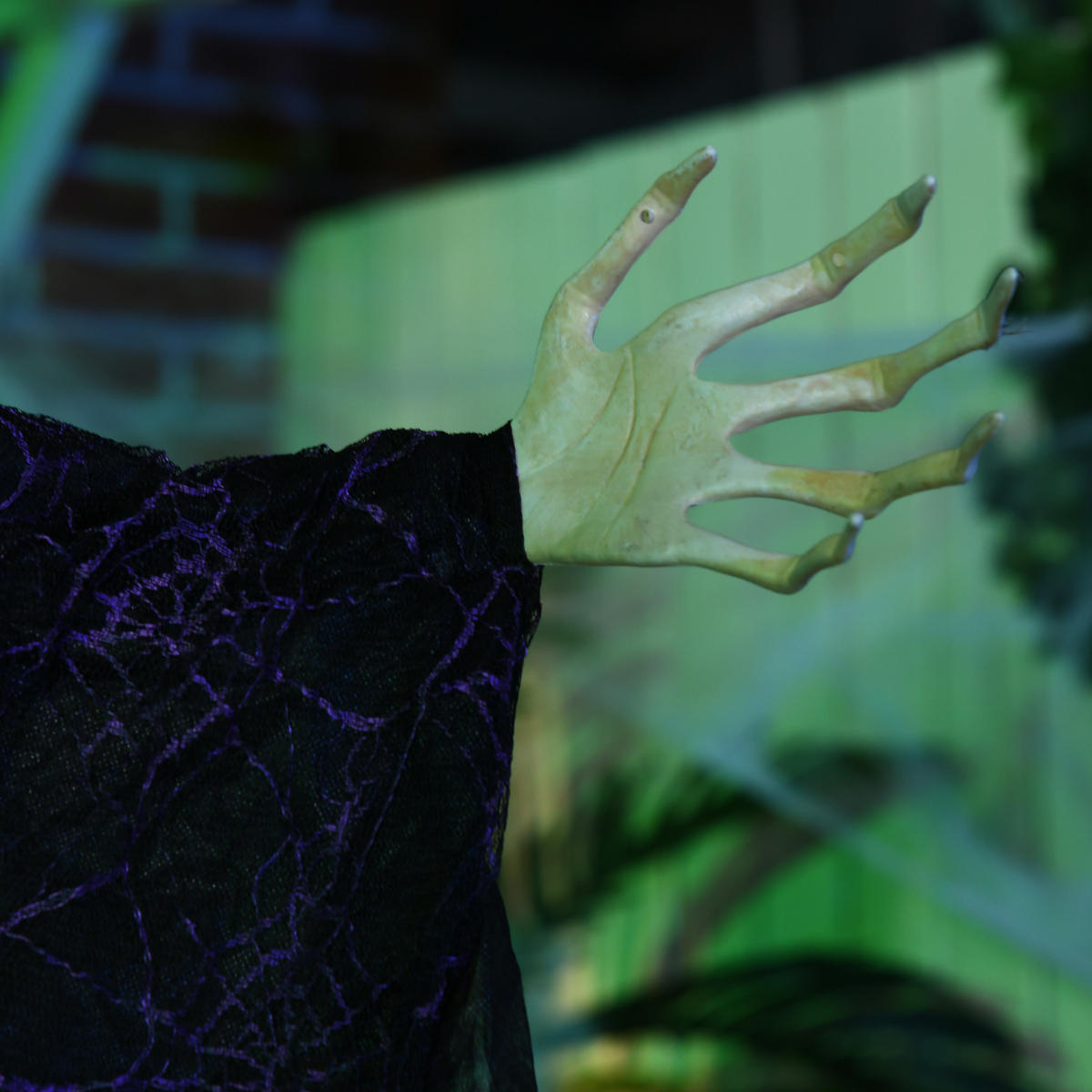 HALLOWEEN-DEKORATION Schwarz 130.0/18.0/183.0cm - Schwarz, Textil (18/183/130cm)