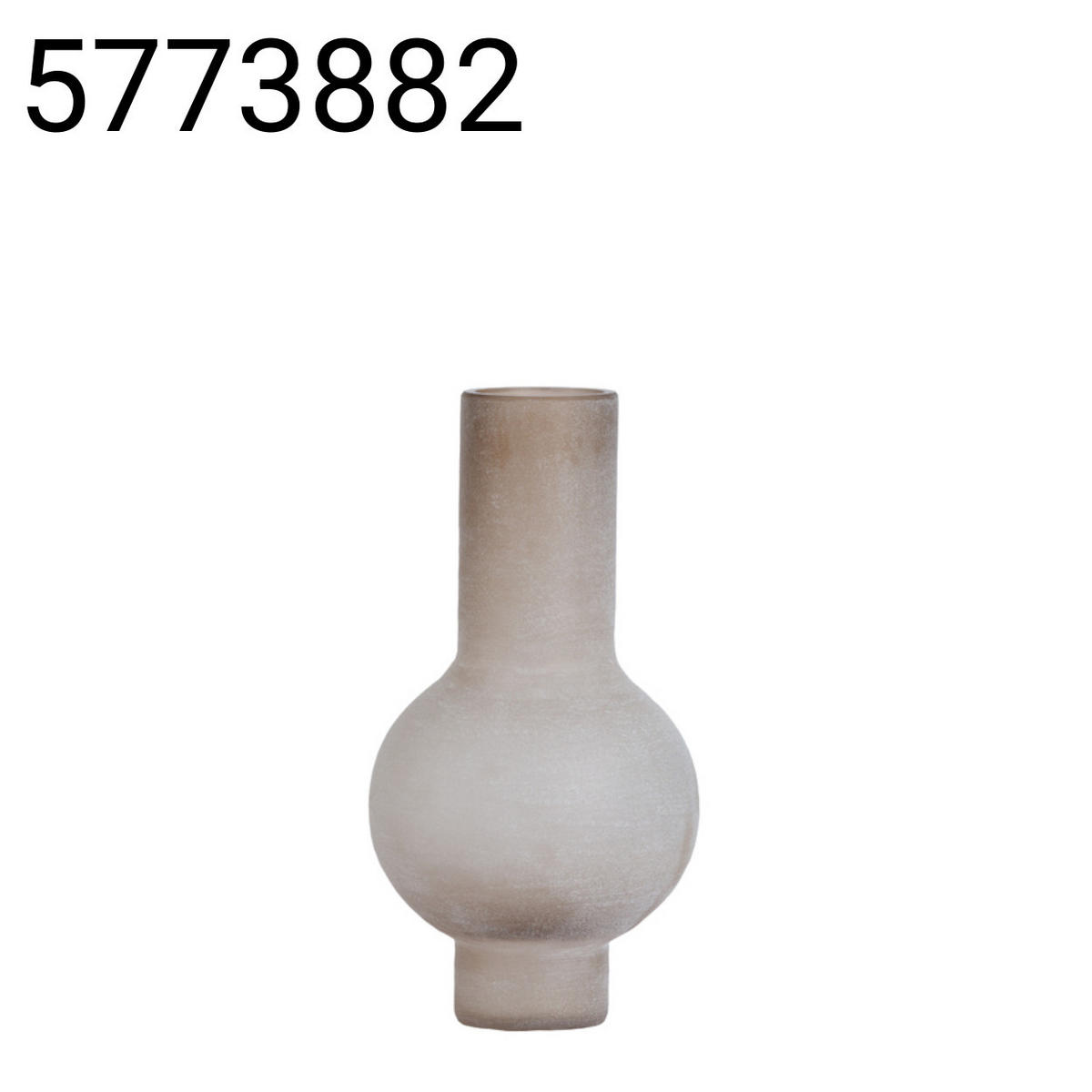 VASE Lazar - Braun - 25/25/48.5 cm - Braun, Glas (48.5cm) - Light & Living