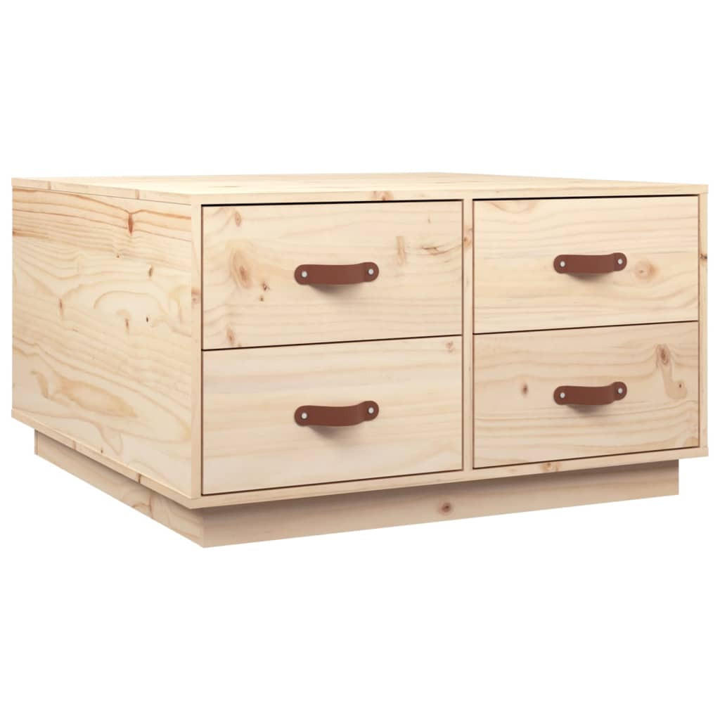 COUCHTISCH 80x80x45 cm Massivholz Kiefer - Naturfarben, Holz (80/45/80cm) - furnicato