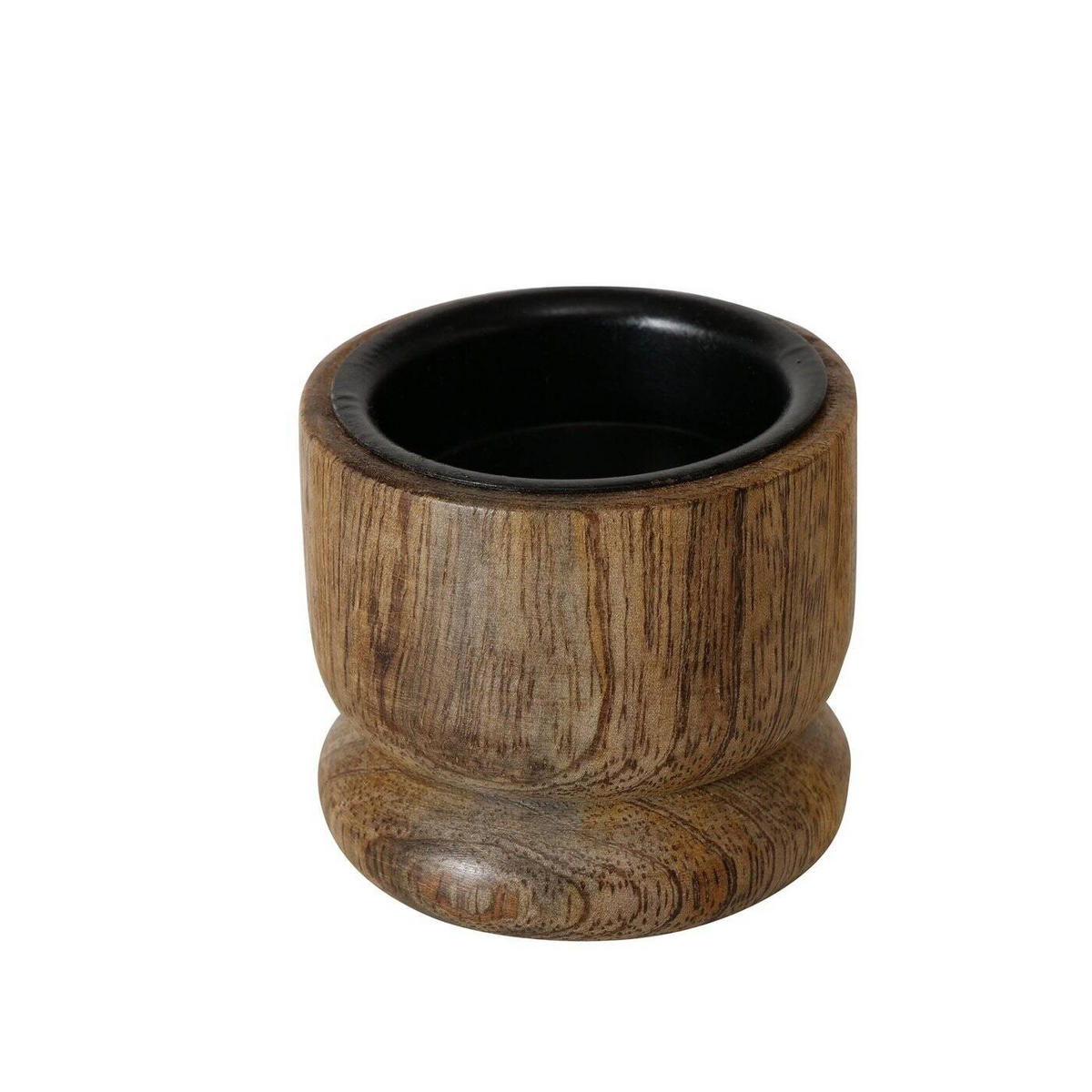 KERZENHALTER Mangoholz Numli 2er-Set - Braun, Holz (5.5/7/5.5cm) - Boltze Home