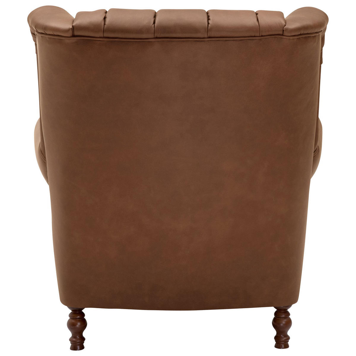 OHRENBACKENSESSEL Katreen Echtleder (Antikoptik) cognac - Cognac, Leder (90/101/91cm) - 58aufmkessel