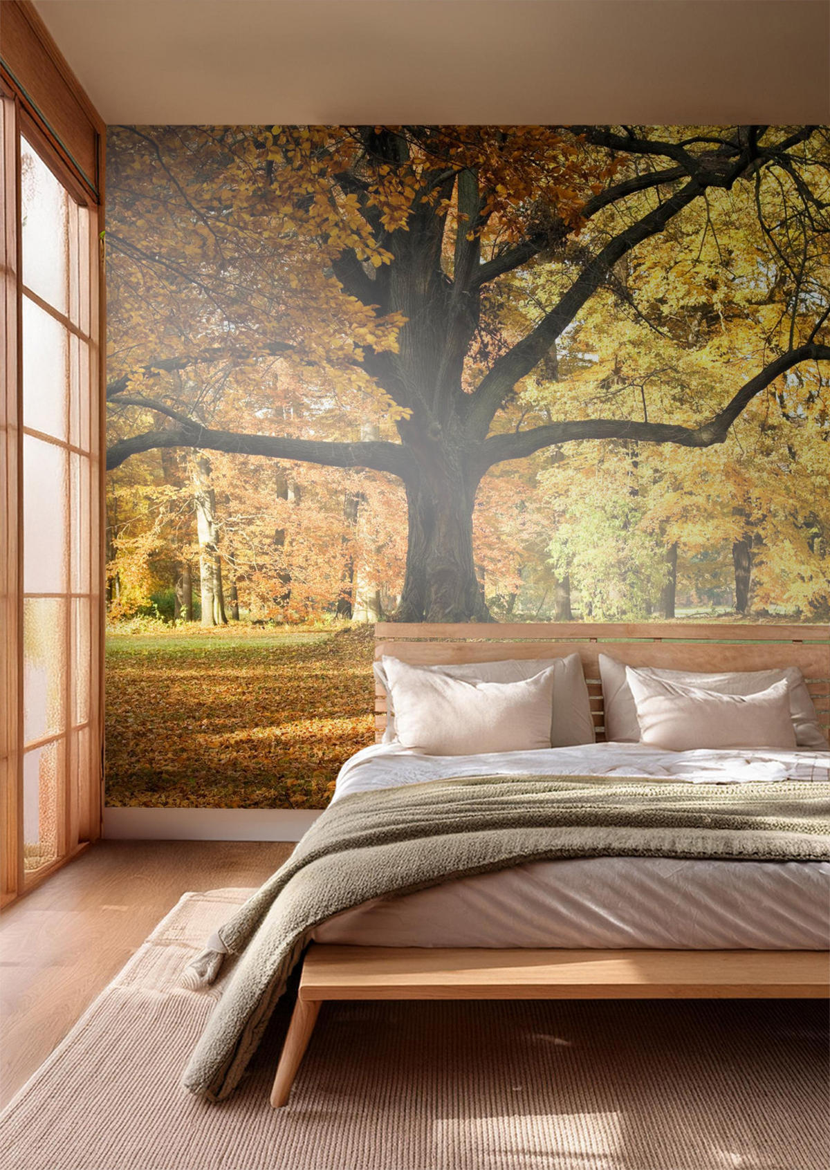 FOTOTAPETE bewaldete Landschaft 375 x 270 cm - Gelb, Papier (375/270cm) - Sanders & Sanders