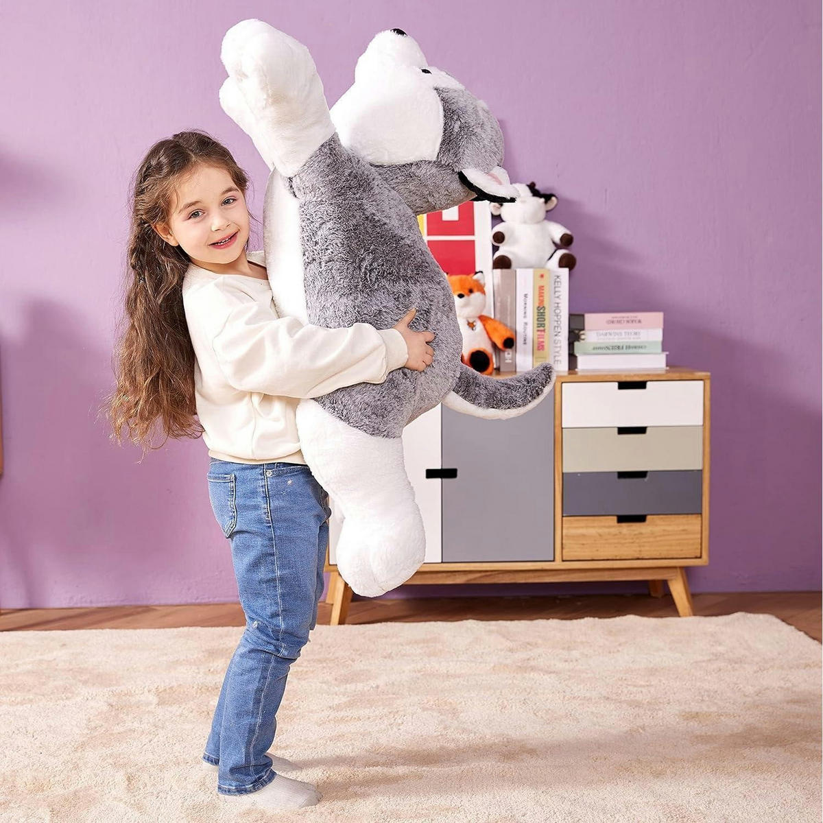 STOFFTIER Husky 78 cm - Multicolor, Textil (33/78cm)