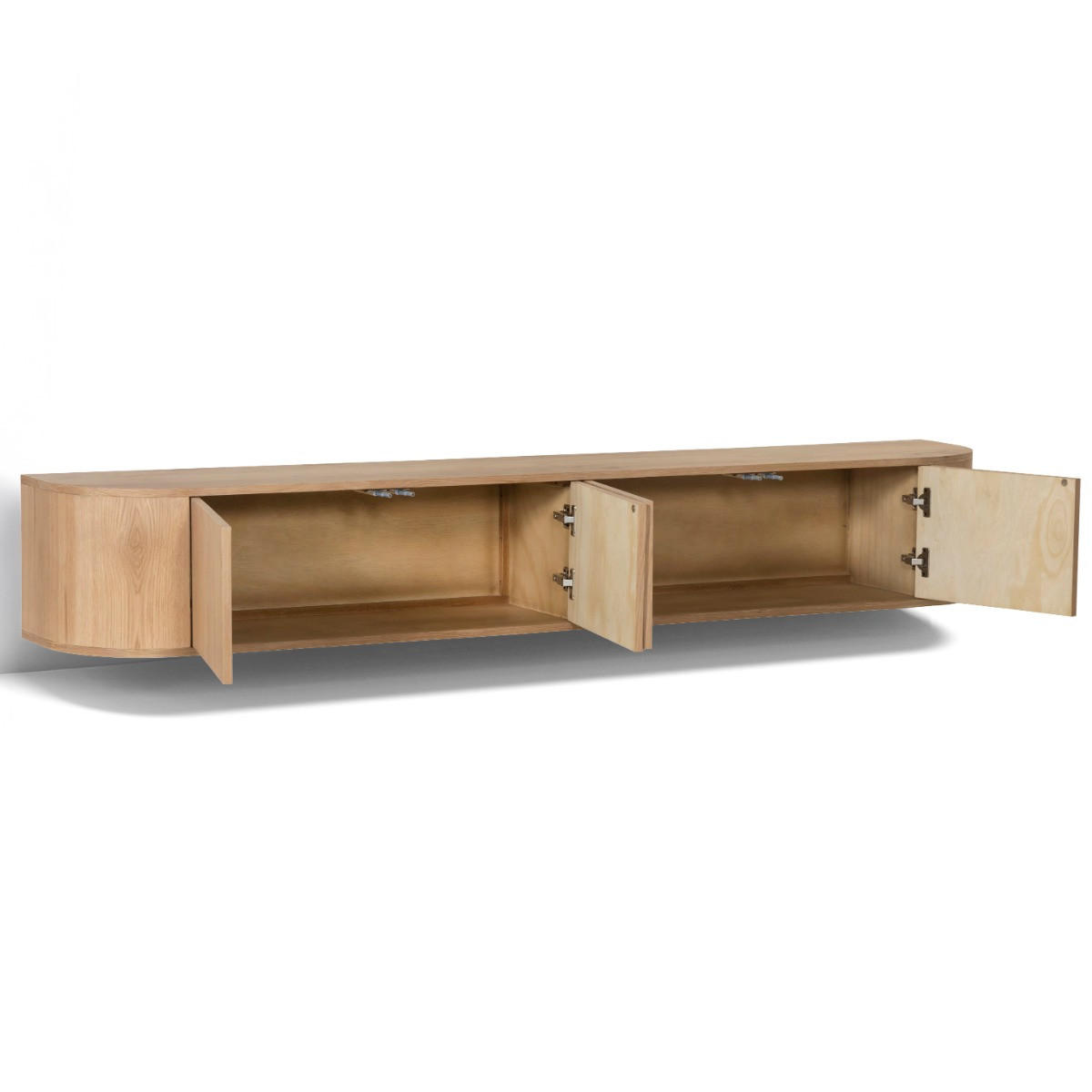 TV-MÖBEL Novero Braun 35/220/33 cm - Braun, Holz (220/33/35cm) - Livingfurn
