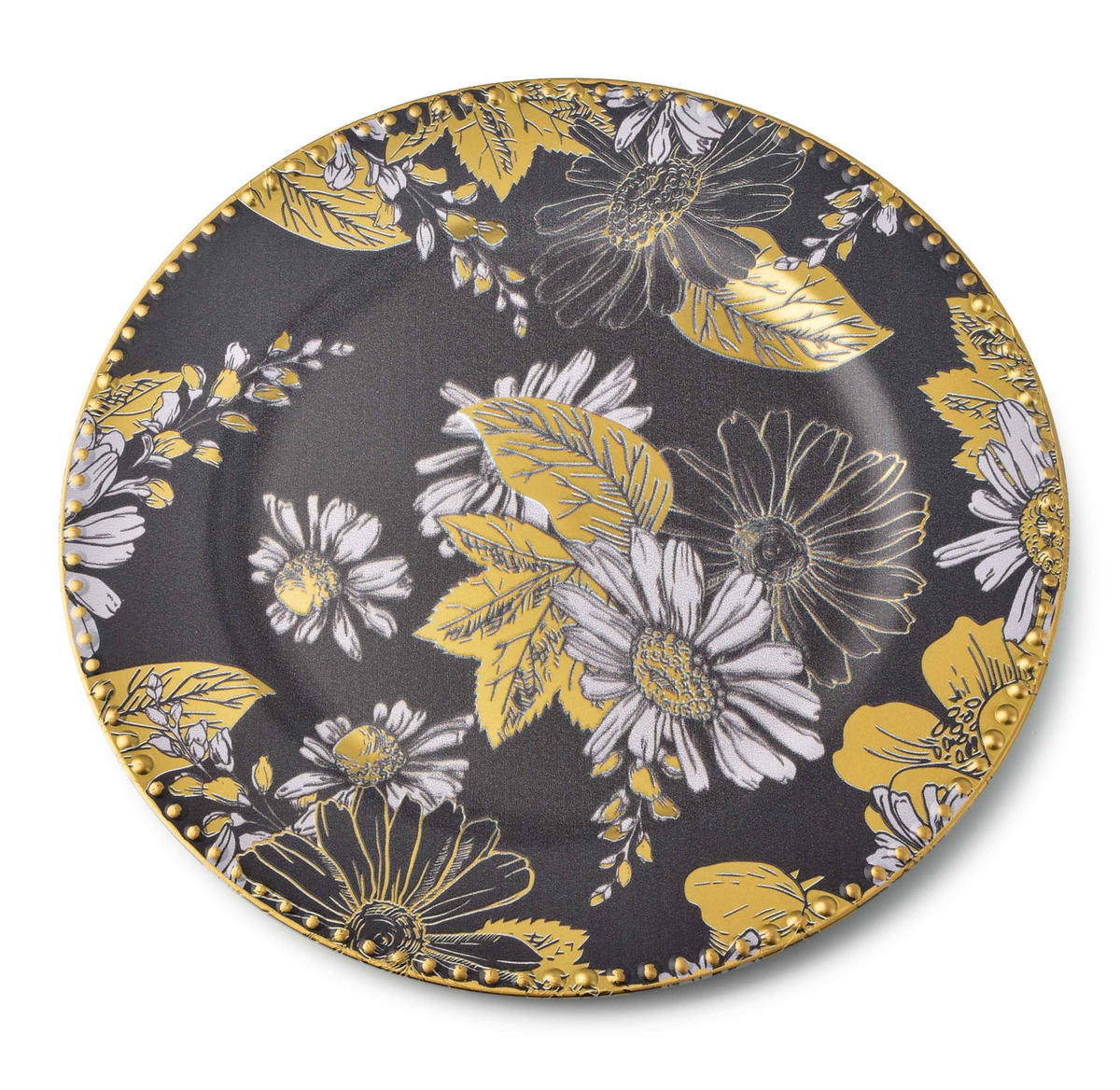 UNTERSETZER Blanche Gold 33/33/2 cm Kunstoff - Goldfarben, Kunststoff (2cm) - Mondex