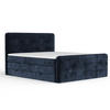 BOXSPRINGBETT Semplice Marineblau 180/200 cm - Schwarz/Dunkelblau, Holz/Holzwerkstoff (180/200cm) - Maison de Reve