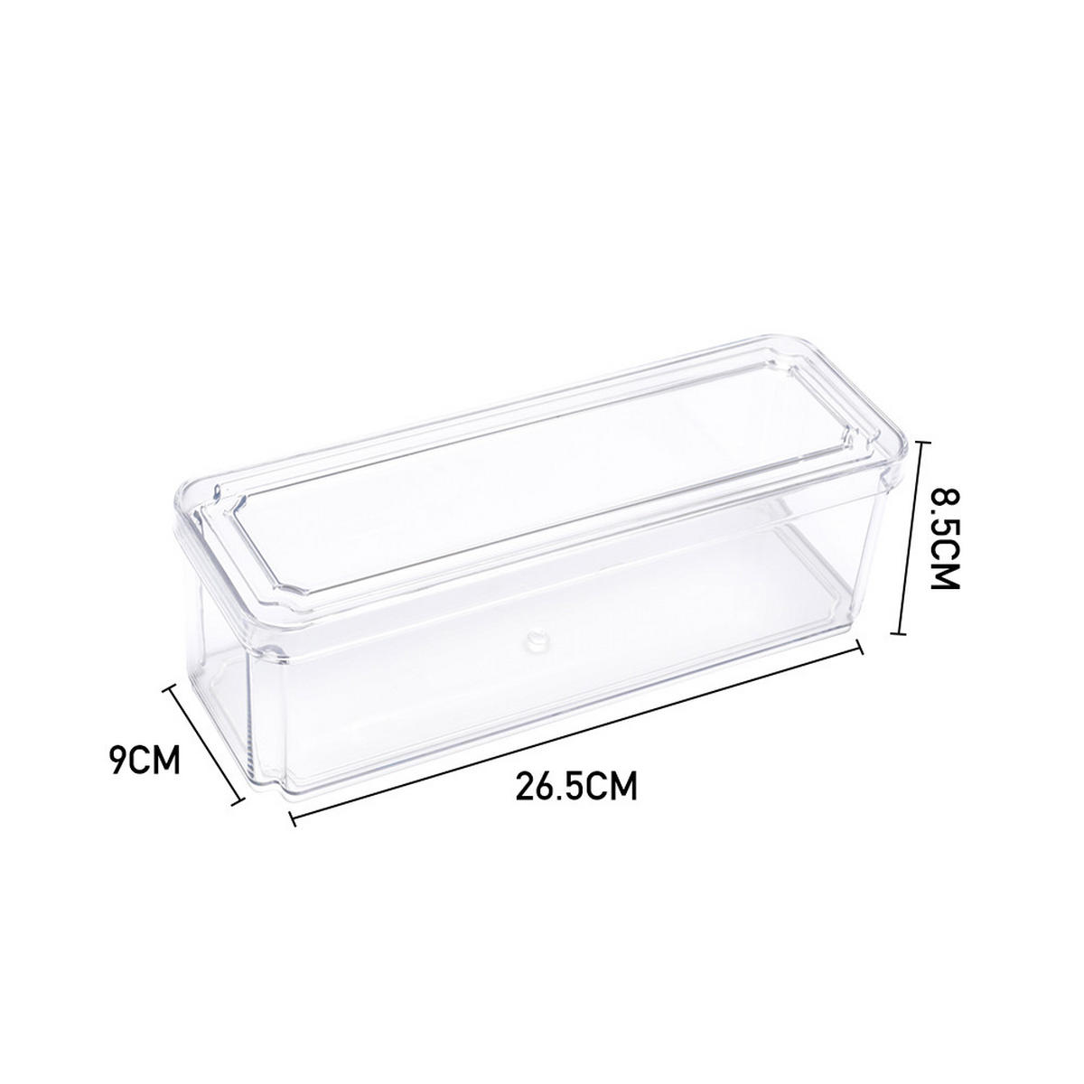 KÜHLSCHRANKBOXEN 10-TLG. mit Deckel Transparent PET - Transparent, Kunststoff (30/9.8/30cm) - Livingandhome