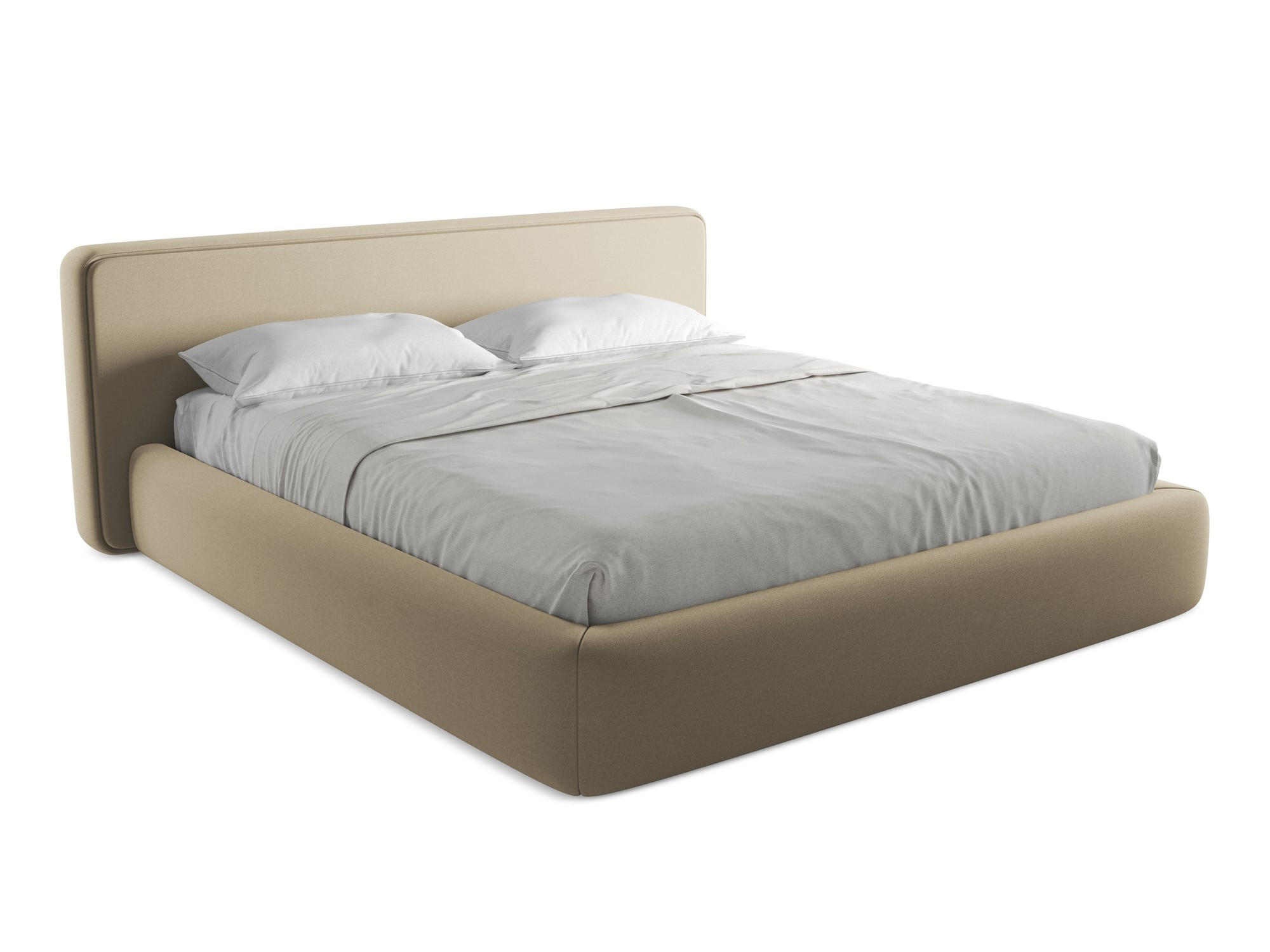 POLSTERBETT mit Bettkasten und Lattenrost 220x225 Beige - Beige/Schwarz, Kunststoff/Textil (180/200cm) - Makamii