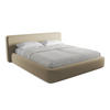 POLSTERBETT mit Bettkasten und Lattenrost 220x225 Beige - Beige/Schwarz, Kunststoff/Textil (180/200cm) - Makamii