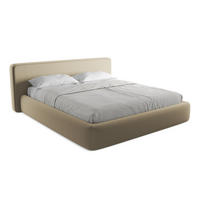 POLSTERBETT mit Bettkasten und Lattenrost 220x225 Beige - Beige/Schwarz, Kunststoff/Textil (180/200cm) - Makamii