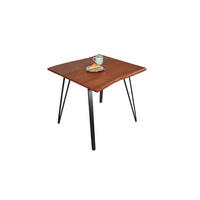 ESSTISCH CELIA - Schwarz/Braun, Holz/Metall (80/80/77cm) - SAM