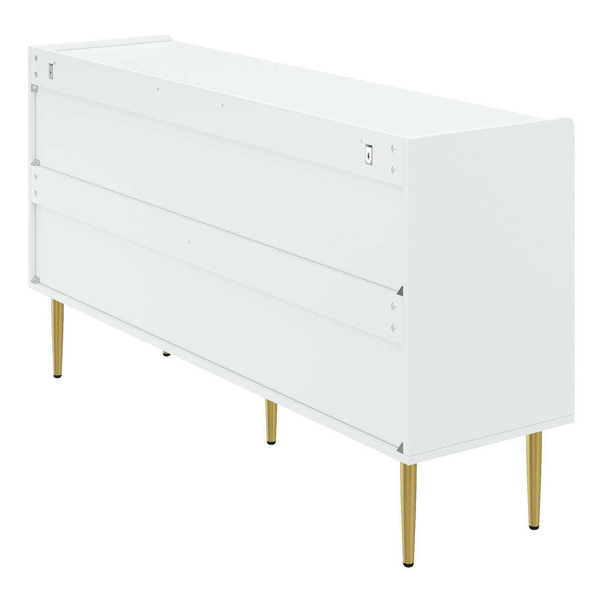 SIDEBOARD Weiß 140/38/75 cm - Weiß, Holzwerkstoff (140/75/38cm) - PANGIVO