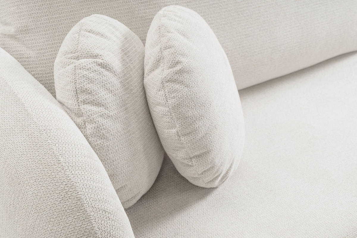 ECKSOFA Olena - Weiß (Aragon 01) - Weiß, Holzwerkstoff (248/174cm)