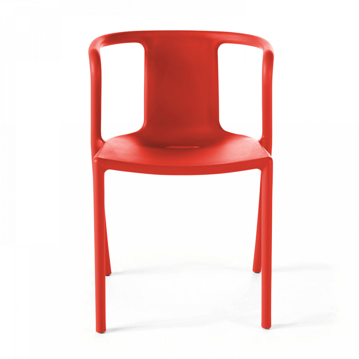 GARTENSTUHL, Rot - Rot, Kunststoff (60/80/60cm) - Oviala
