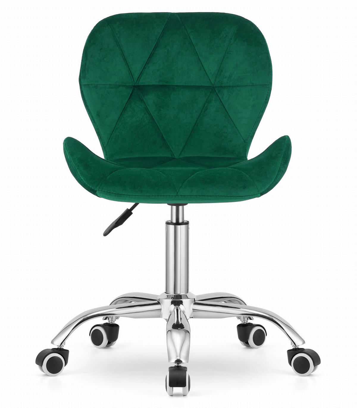 DREHSTUHL AVOLA Samt – grün - Dunkelgrün, Metall (53/86/55cm)