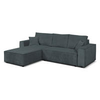 ECKSOFA Passio L-Form mit Schlaffunktion und Bettkasten 275 cm dunkelgrau - Dunkelgrau, Kunststoff (275/190cm) - Margaret Hadas24