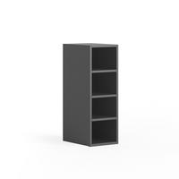 AUFBEWAHRUNGSREGAL Rula, Anthrazit, 25 x 81.6 cm - Anthrazit, Holzwerkstoff (25/350/35cm) - Vicco