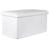 SITZBOX Ravello XXL mit Knöpfen Öko-Leder Weiß - Weiß, Textil (80/40/40cm) - Komodee
