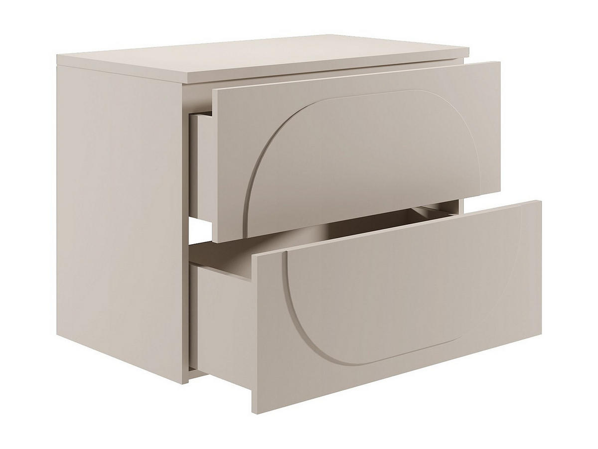 WASCHBECKENUNTERSCHRANK - 80cm x 46cm - MDF - beige - VUTOMA - Beige, Holz (80/60/46cm) - Vente-Unique