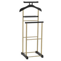 HERRENDIENER MEDINA - Goldfarben/Schwarz, Metall (44/105/35cm) - CARO-Möbel