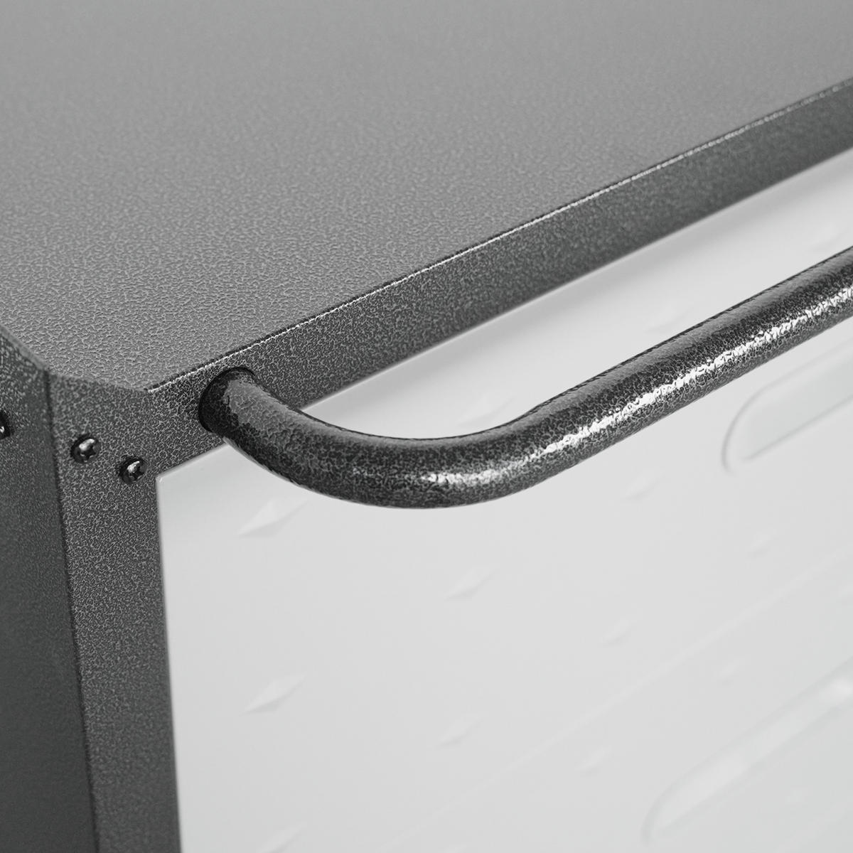 WERKZEUGSCHRANK Metall mit Rollen 3 Schubladen 75x42x88 cm – robust, Werkstattwagen für Garage, Büro & Haushalt, Schwarz/Grau - Schwarz, Metall (42/88.01/75.01cm) - Ej. Life