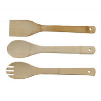 KÜCHENHELFERSET Woody in Naturfarben, 3-teilig - Naturfarben, Holz - Based