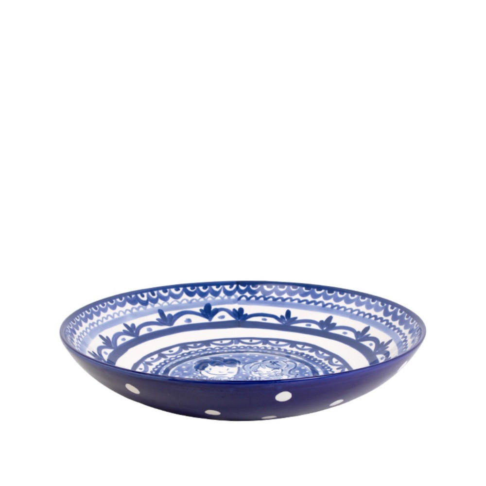 SCHALEN Delfts Blond in weiß/blau - 38cm - Multicolor, Keramik (38/4/32cm) - Blond Amsterdam