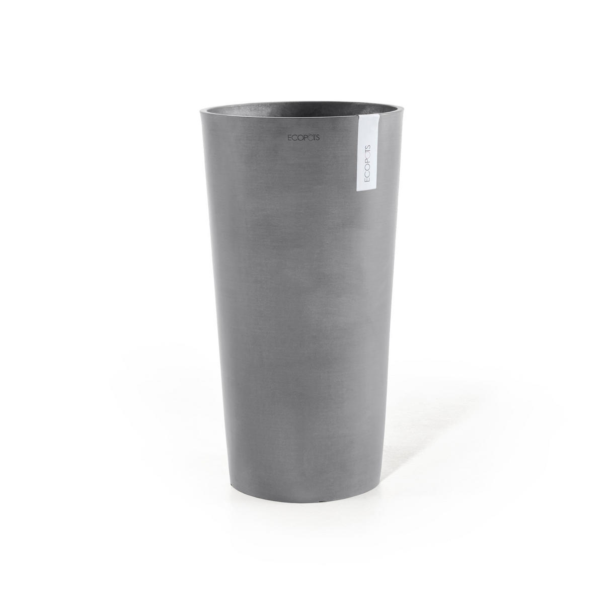 BLUMENTOPF Amsterdam Extra High 49,8/91 cm Grau - Grau, Kunststoff (49.8/91cm) - Ecopots