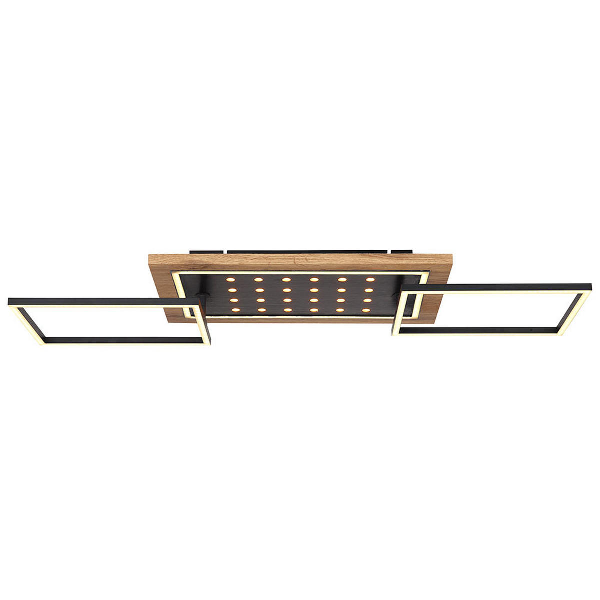 LED DECKENLEUCHTE Jimbo Metall Braun - Braun, Metall (96/28/12cm) - Globo Lighting