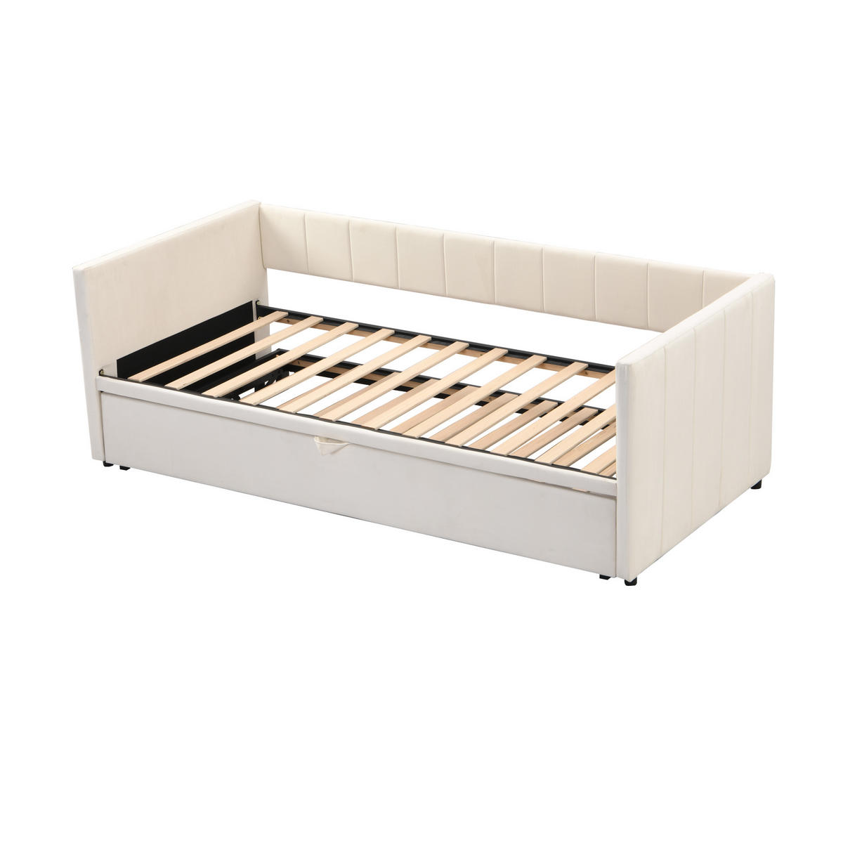 AUSZIEHBETT 90/180/200 cm DE-01586, in Beige - Beige, Holzwerkstoff (90/200cm) - ComfortXL