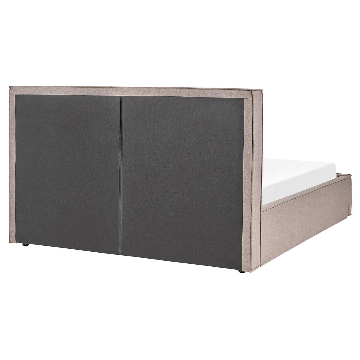 POLSTERBETT 160/200cm Taupe Moissac - Taupe, Textil (160/200cm) - Beliani