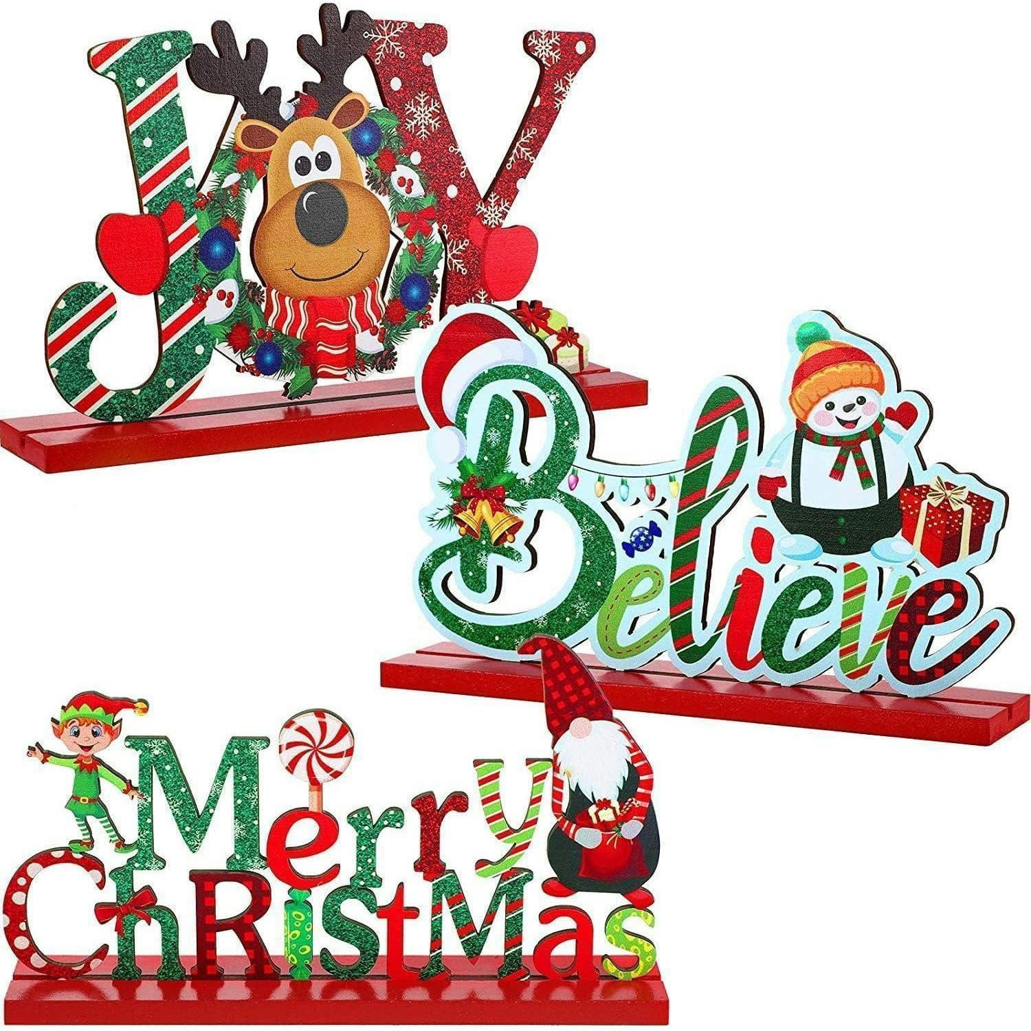 WEIHNACHTSDEKORATION 3-teiliges Set Holz - Multicolor, Holz (20cm)