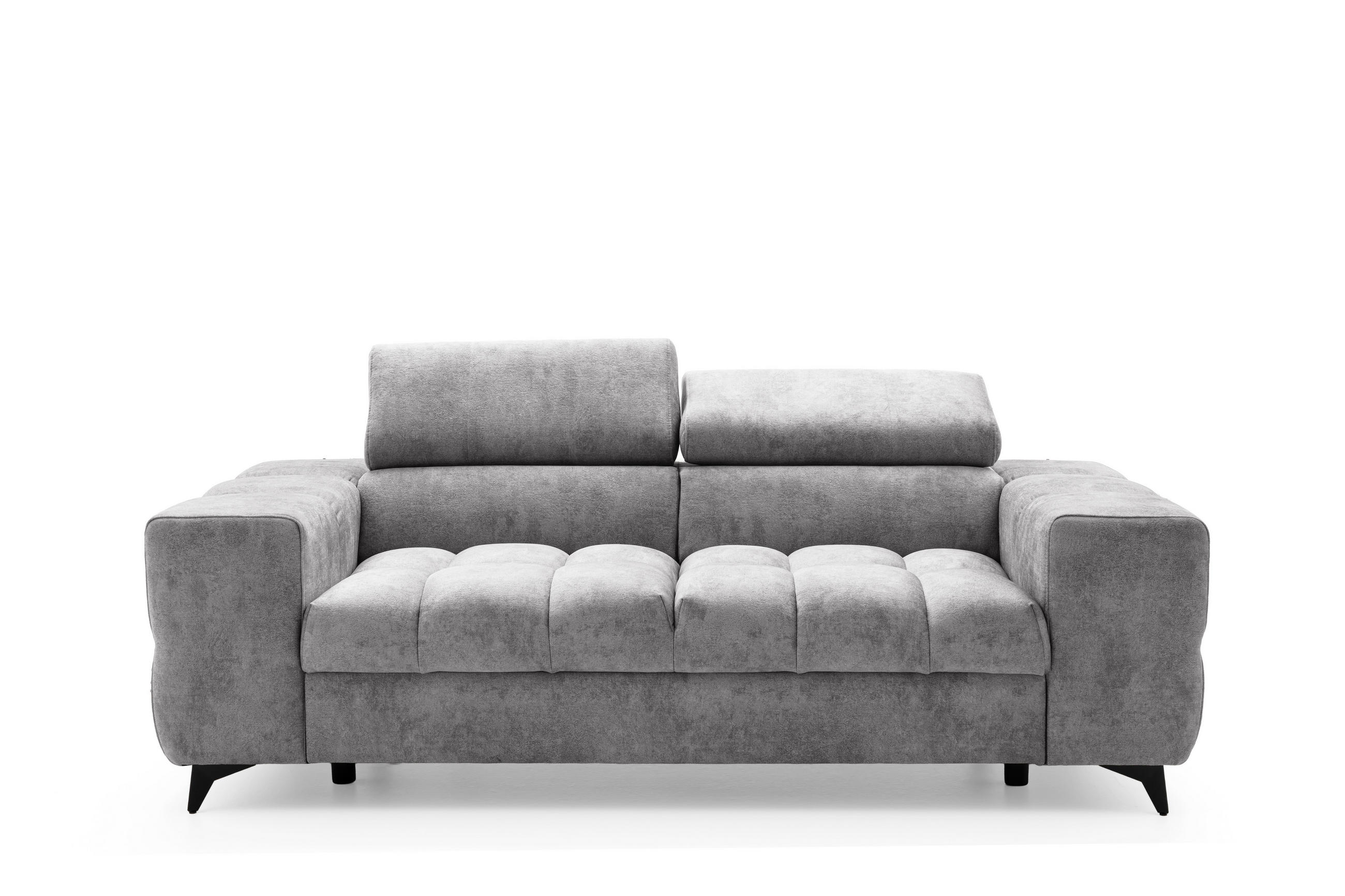 Muffo 2-Sitzer Grau 209x93x100 cm