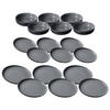 TELLER UND SCHALENSET Jasper schwarz 18er Set - Schwarz, Keramik (1/1/1cm) - Ritzenhoff Breker