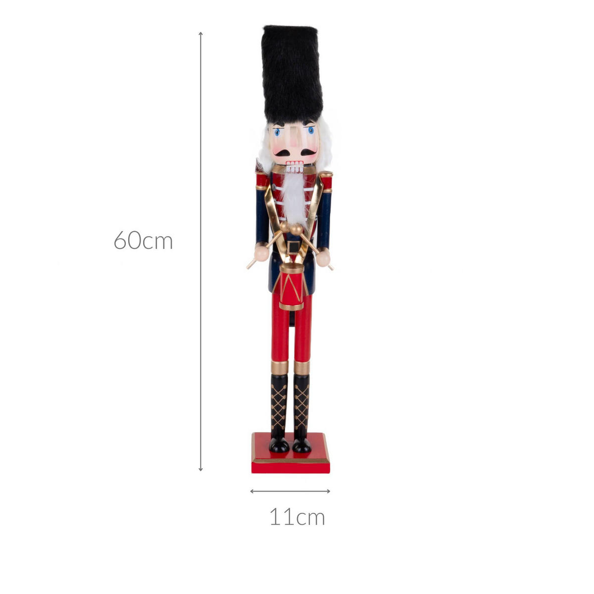 NUSSKNACKER Holzfigur 11,5/11/60,5 cm - Multicolor, Holz (11/60.5/11.5cm) - Atmosphera Createur d´interieur