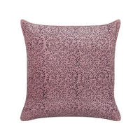 DEKOKISSEN Rosa 45/45 cm Romneya - Pink, Textil (45/45cm) - Beliani