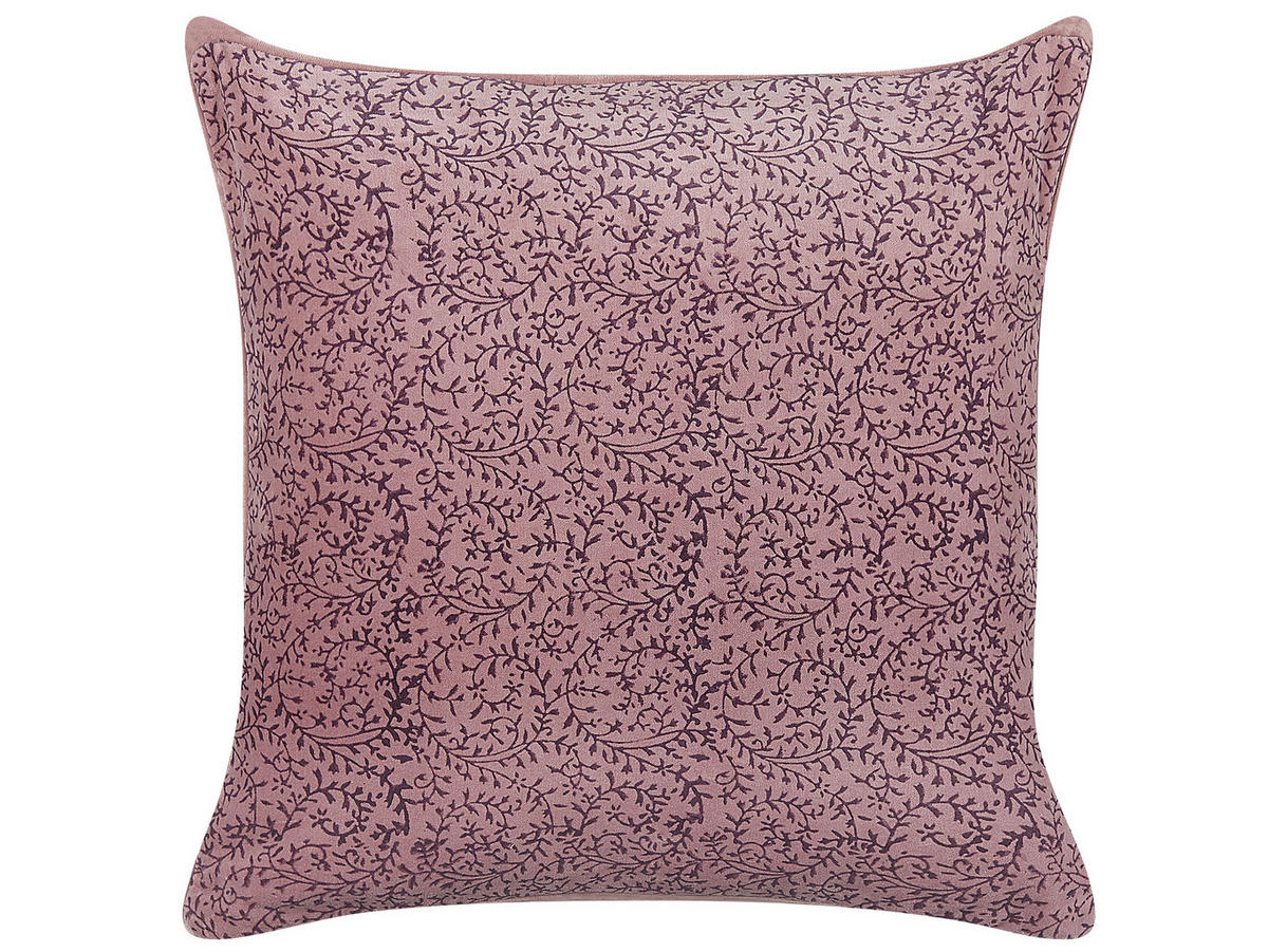 DEKOKISSEN Rosa 45/45 cm Romneya - Pink, Textil (45/45cm) - Beliani