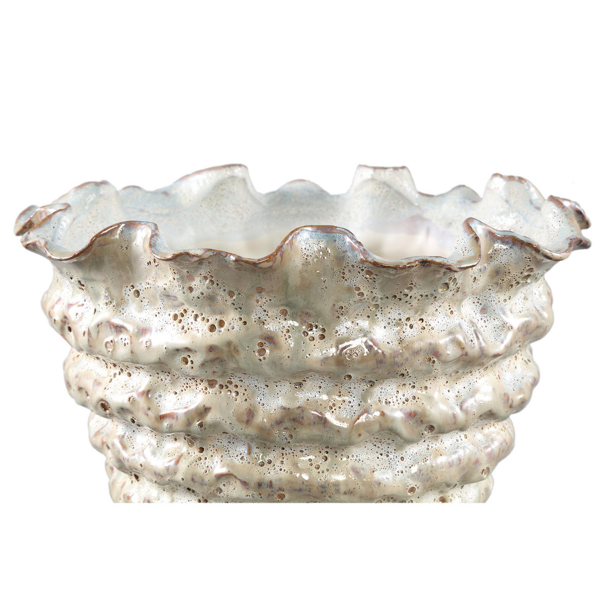 TOPF Nianh Beige 30.5/30.5/30.5cm - Beige, Keramik (30.5cm) - PTMD Collection