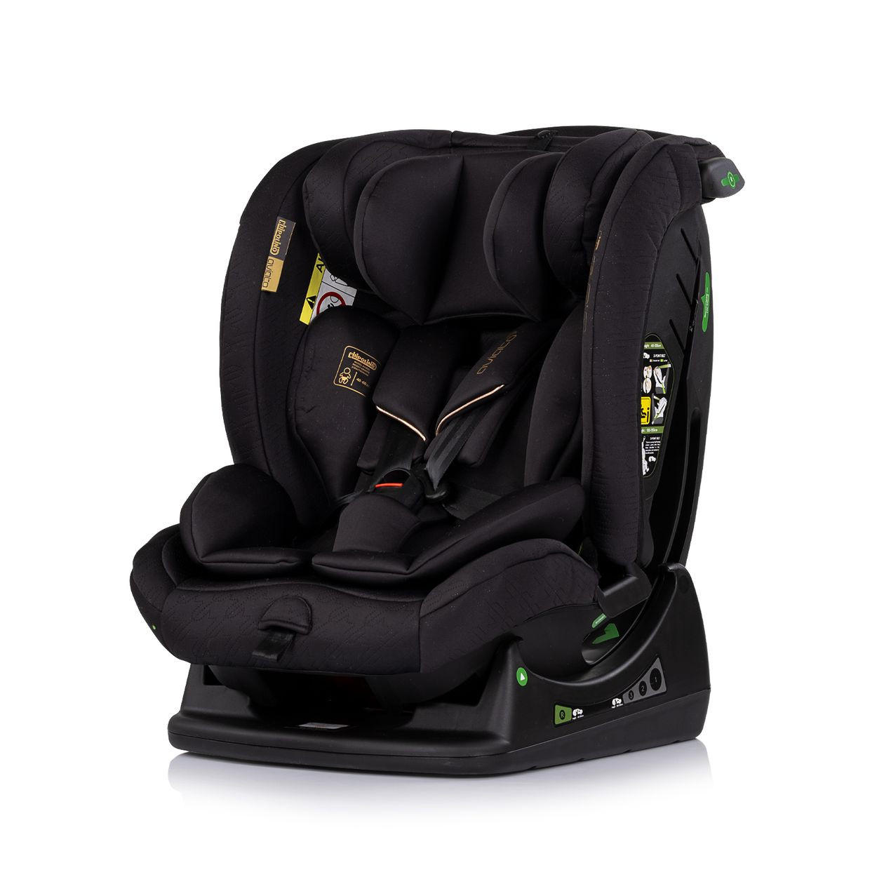 KINDERSITZ Aviato i-Size schwarz gemustert (40 - 150 cm) Gruppe 0/1/2/3, verstellbar - Schwarz, Kunststoff (44/58/51cm) - Chipolino