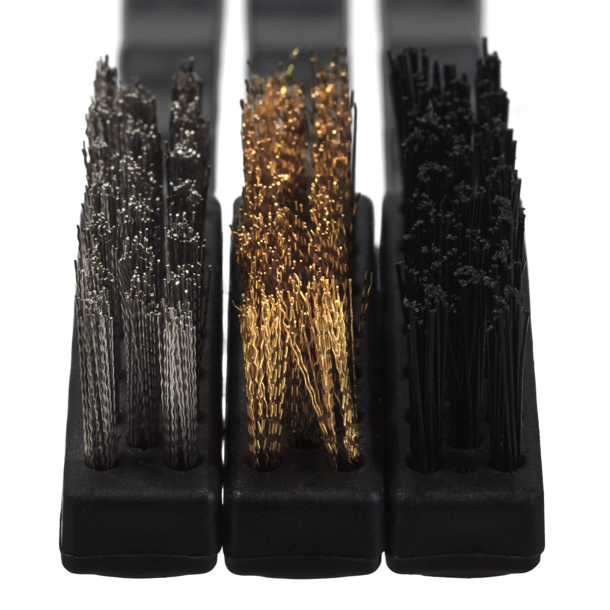 7XDRAHTBÜRSTE - Schwarz, Textil/Metall (2/16/7.5cm) - Relaxdays