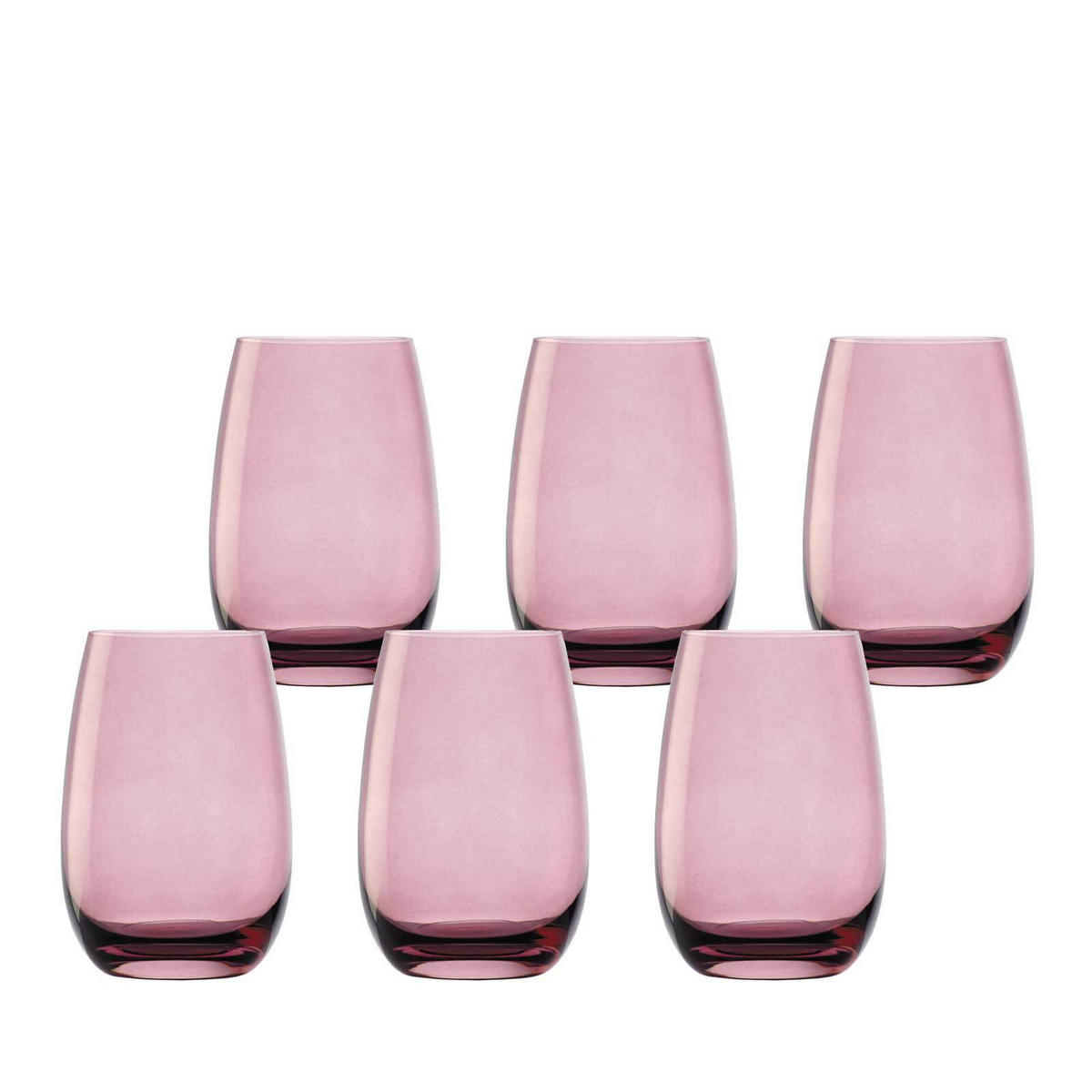 BECHER Elements Flieder 465 ml 6er Set - Flieder, Glas (0.465L) - Stölzle Lausitz