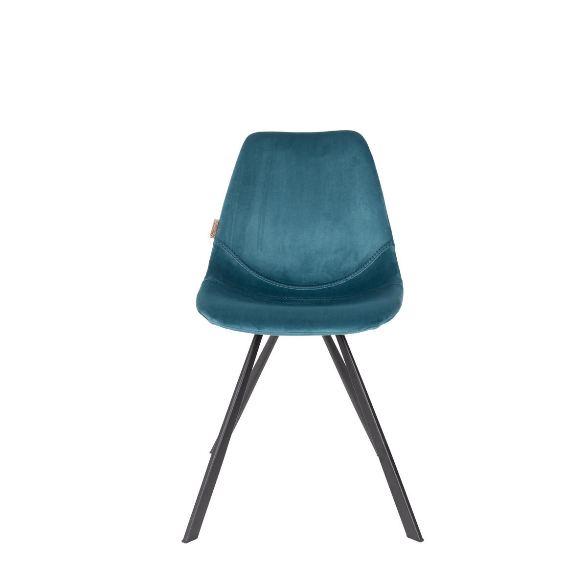 ESSZIMMERSTUHL Franky Blauw - 2 er Set - Blau, Textil (46/83/56cm) - Dutchbone