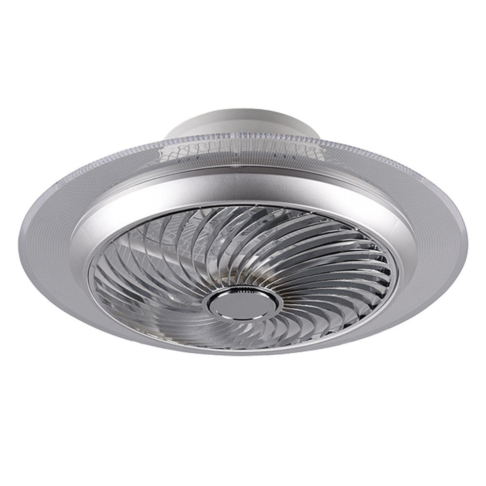 LED DECKENLEUCHTE NARVIK Silber Chrom - Silberfarben, Metall (55/55/22cm)