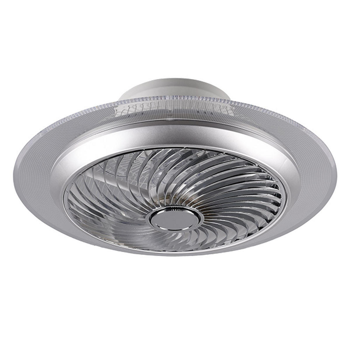 LED DECKENLEUCHTE NARVIK Silber Chrom - Silberfarben, Metall (55/55/22cm)